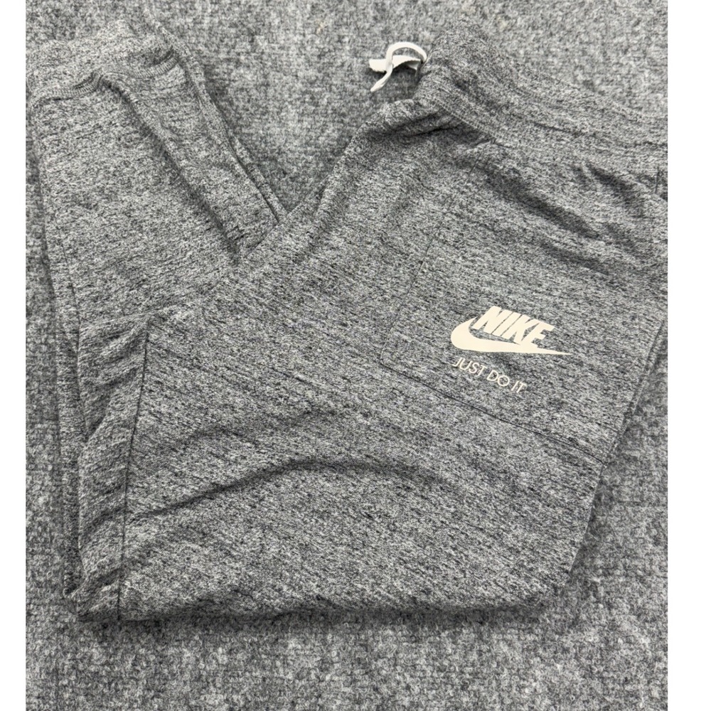 Nike Mens Joggers Grey Heathered Just Do It Graphic Sweatpants Size 1X